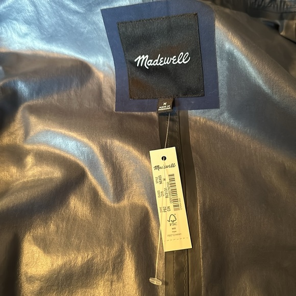 Madewell Navy Rain Jacket - Picture 4 of 6